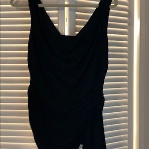 Nue-va sleeveless ruched blouse